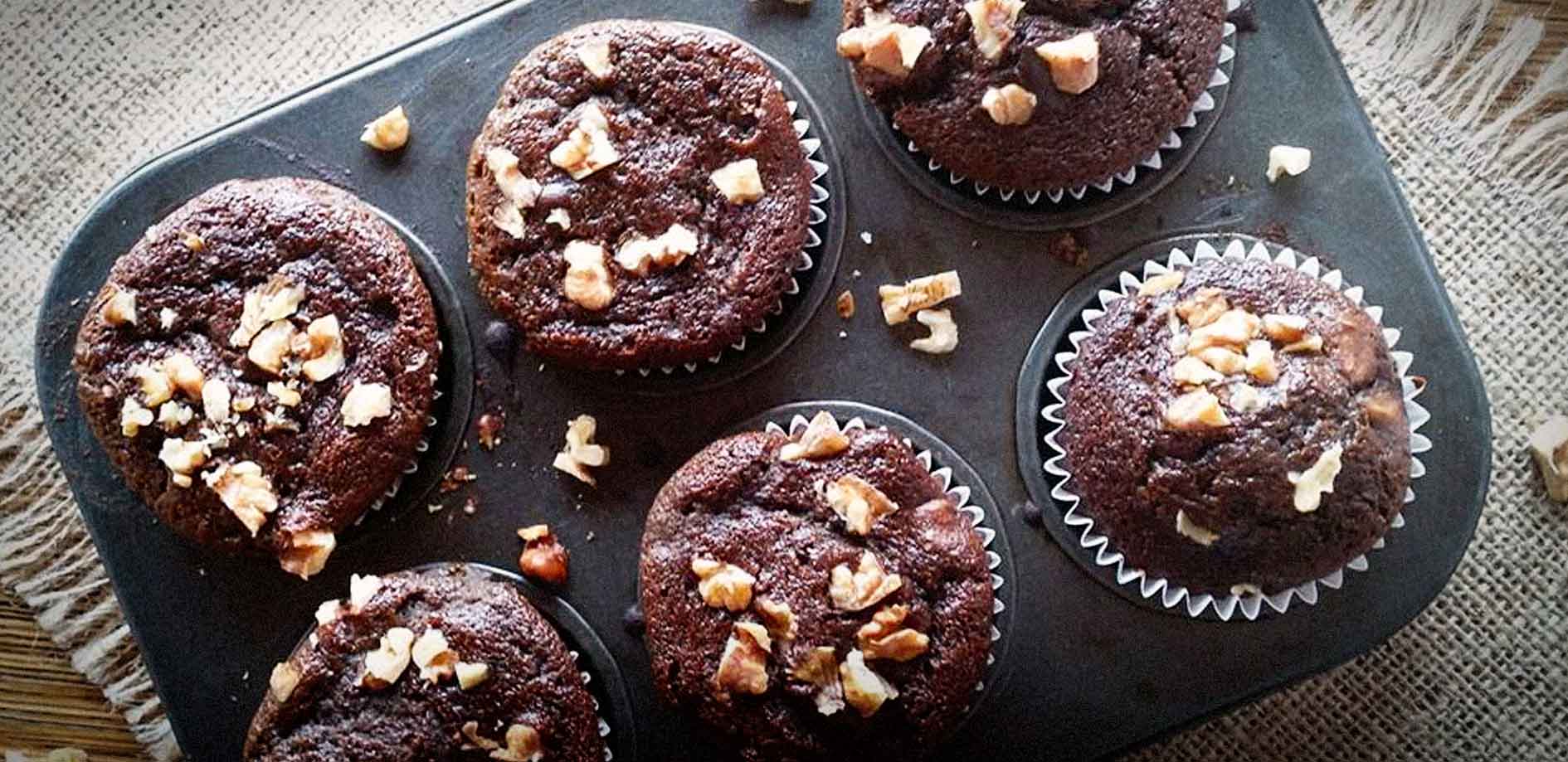 Muffins de banana y nuez sin gluten Almacen Consciente